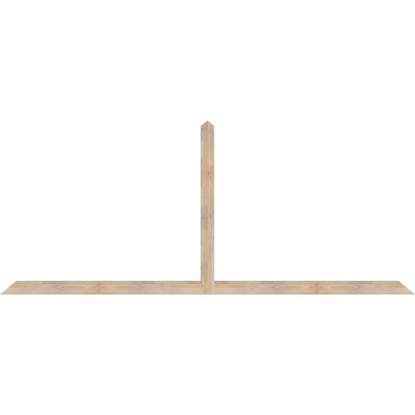 Ekena Millwork Portland Smooth Timber Gable Bracket, Douglas Fir, 108"W x 45"H x 1 1/2"D x 3 1/2"F, 10/12 Pitch GBW108X45X0204POR00SDF - main
